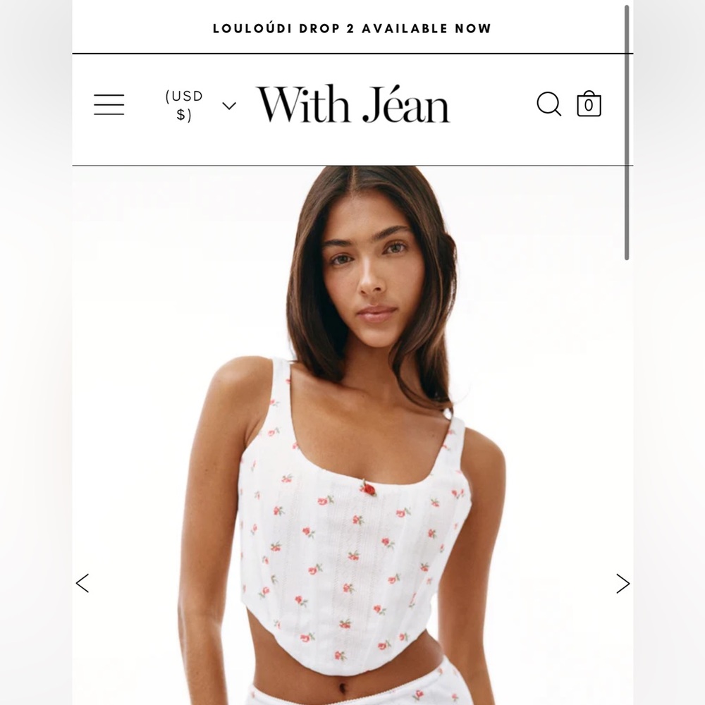 NEVER WORN BRAND NEW CONDITION*** With Jean Cindy corset top size Small